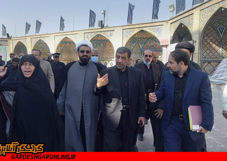 وزیر میراث فرهنگی از طرح مرمت امامزاده حسین(ع) قزوین بازدید کرد