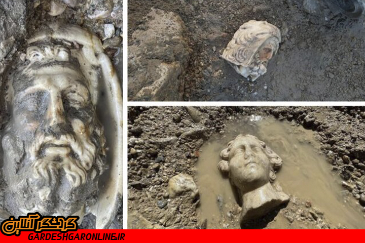 کشف سرهای جداشده سنگی در ترکیه