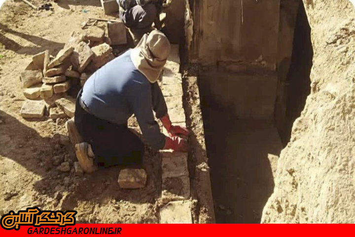 مرمت حمام تاریخی قلعه تیزک ابرکوه آغاز شد